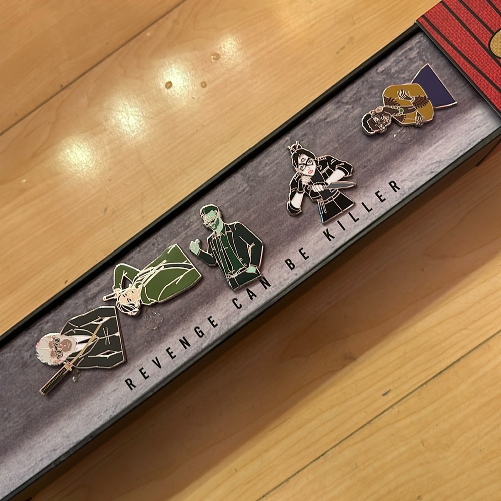 🙈HULU Hit Monkey Animayhem Pin giveaway. Rare set San Diego Comic Con 2024